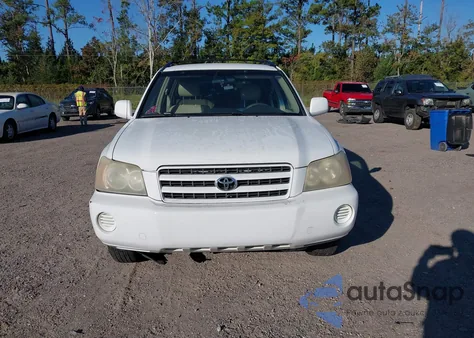 2002 Toyota Highlander V6 from USA, damaged, VIN JTEGF21A920053875
